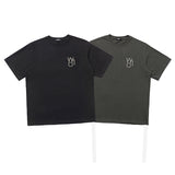 We11 Done T Shirts Logo Letter Offset T-shirt Solid Color Loose Men and Women