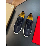 Louboutin-style red bottom shoes cl red bottom shoes calfskin color matching low ankle men's shoes business sports casual sneakers easiest for matchwhite shoes for men