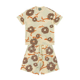 Denim Tears T shirt & Shorts 2 Piece Set Camouflage