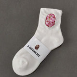 Bape Socks Male Female Medium Tall Tube