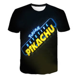 Men and Women Pokemon Pikachu T Shirt Pikachu 3D Digital Printed T-shirt