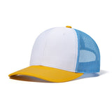 Trendy flat brimmed hat summer mesh breathable