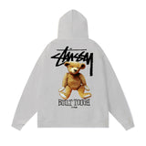 Stussy Hoodie Fall/Winter Fleece Hooded Sweater