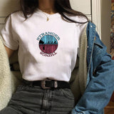 Stranger Things T Shirt Stranger Things Stranger Things Printed Polyester round Neck Pullover T-shirt