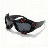 Trendy punk glasses dark gothic styley2k