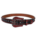 Hip-hop punk rhinestone belt skull accessories