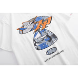 A Bath Ape Print T Shirt Casual Fashion Shark Print Couple Loose