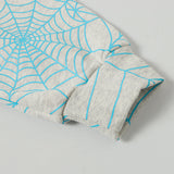 Sp5der Hoodie Cobweb Puff Print Pure Cotton