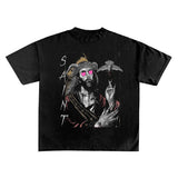 Saint Michael T Shirt Love Satan Limited Vintage Distressed Short Sleeve T-shirt