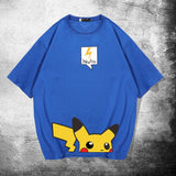 Men and Women Pokemon Pikachu T Shirt Pikachu Short Sleeve T-shirt for Men