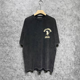 Amiri washed t-shirt dice man printing short sleeves