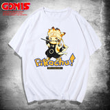 Men and Women Pokemon Pikachu T Shirt Anime Union Ming Bao Cute Loose