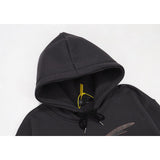 Kanye West Sunday Service Hoodie Vintage Flying Eagle Lightning Printing Plus Velvet Hoodie