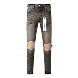 Purple Brand Jeans Pure Cotton High Street Trend #9031