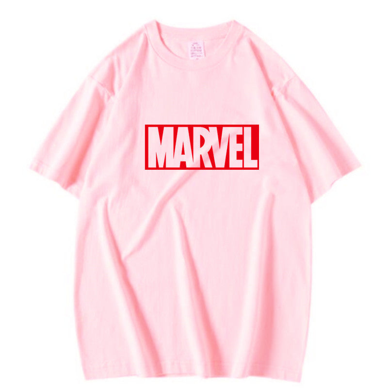 Marvel T Shirt Summer Printed Men's T-shirt Sleeve Casual