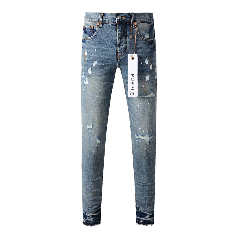 Purple Brand Jeans Pure Cotton High Street Trend #9077
