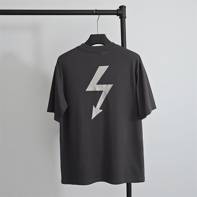 Marilyn Manson T Shirt Vintage Vintage Lightning Print Short Sleeve Loose Casual Men and Women