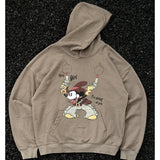 Mens Vintage T-Shirts printed fleece hooded sweater vintage