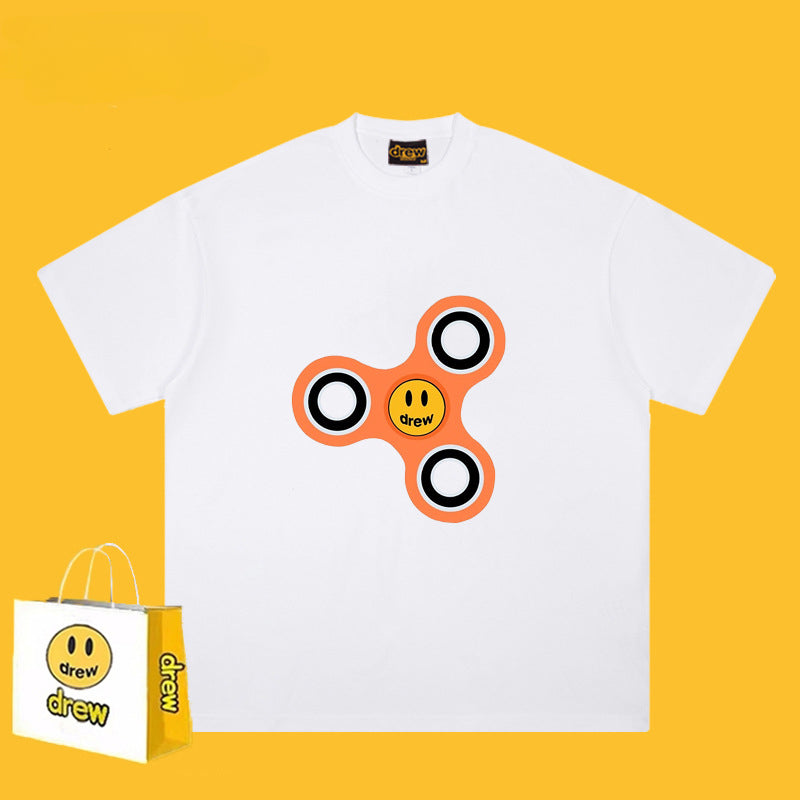 Drew T Shirts Cotton Short Sleeve Loose Men's Short Sleeve