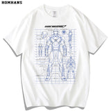 Marvel T Shirt Anime Cartoon Short Sleeve T-shirt Men and Women Loose plus Size