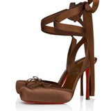 Louboutin-style red bottom shoes popular anchor cl studded red bottom shoes pointed toe cm high heels autum work export style women's shoes