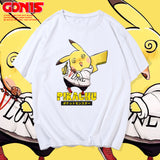 Men and Women Pokemon Pikachu T Shirt Pikachu Joint Name Short Sleeve T-shirt