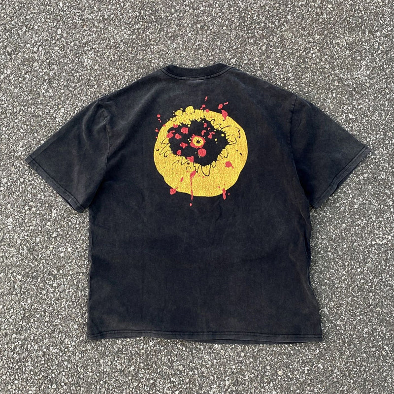 Mens Vintage T-Shirts SAINT MICHAEL CHO "Broken Smiley Face"
