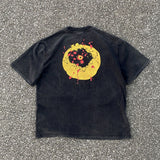 Mens Vintage T-Shirts SAINT MICHAEL CHO "Broken Smiley Face"