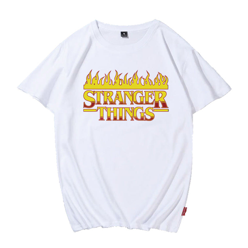 Stranger Things T Shirt Women's Summer Stranger Things Stranger Things Crew Neck Cotton T-shirt