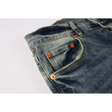 Purple Brand Jeans Pure Cotton High Street Trend #9042