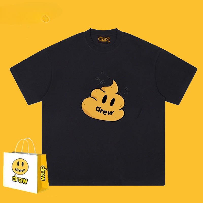 Drew T Shirts Short Sleeve Faeces Graffiti High Street