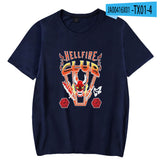 Stranger Things T Shirt Summer Menswear Amazon Pullover Short Sleeve Hellfire Club Stranger Things 4 Men's T-shirt Manufacturers Send On Behalf