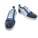 Louboutin-style red bottom shoes european station cl men's shoes rivets red bottom sneakers easiest for matchtrendy rivets couple style casual european goods