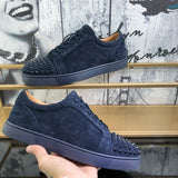 Louboutin-style red bottom shoes export model cl men's shoes electric embroidered red bottom white shoes breathable sneakers men's shoes flatscasual shoes crescent shoes