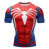 Marvel T Shirt Tight Men's Sports Fitness 3D Men's Clothing