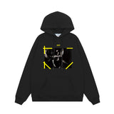 OFF WHITE Hoodie Trendy Street Style Personalized Cotton