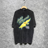 Amiri washed t-shirt star dot wings printing short sleeve