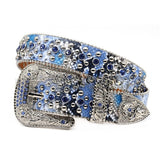 Hip-hop punk rhinestone belt punk style