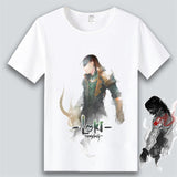 Marvel T Shirt Anime Clothes Captain America Iron Man Short Sleeve T-shirt