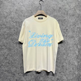 Amiri t shirts letterprinting short sleeves