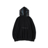 Shark Print Hoodie Shark Sweater Reflective Color Ape Head Coat Hooded Hoodie