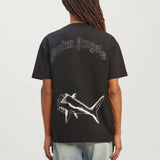 Palm Angels T Shirts Sketch Break Shark Alphabet Short Sleeve T-Shirt