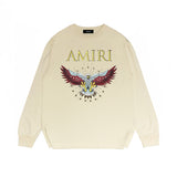 Amiri Long Sleeved Shirt Printed Trendy Pure Cotton