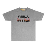 Gallery Dept T Shirt Retro Printed Loose Short-Sleeved Shirt
