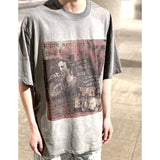 Men Vintage T-Shirts Purpose World Tour "Justin Bieber" Washed Grey Tee