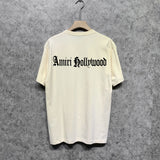 Amiri t shirts sanskrit printing short sleeve