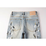 Purple Brand Jeans Pure Cotton High Street Trend #9100