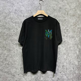 Amiri t shirts camouflage letterprinting short sleeves