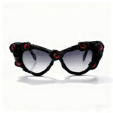 Trendy punk glasses devil eyes halloween gothic style