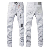 Purple Brand Jeans Pure Cotton High Street Trend #9021